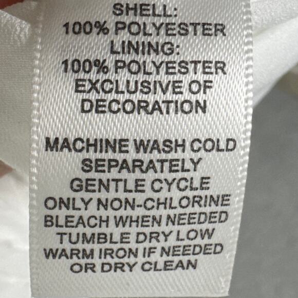 WHBM Midi Dress Embroidered Gypsy White Size 10 NWT Sophisticated Elevated Style - Picture 8 of 9